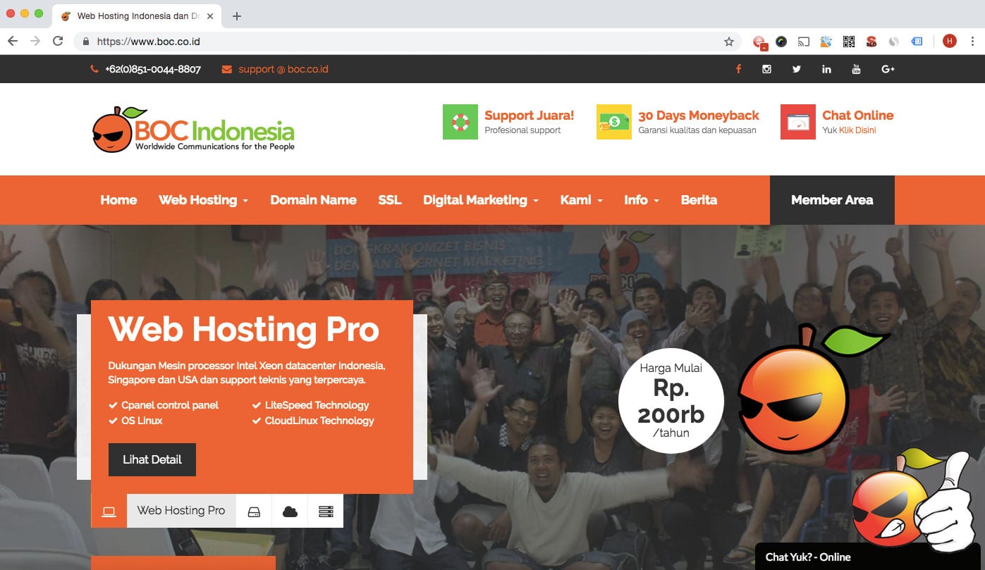 Selamat Datang Web BOC Versi Baru