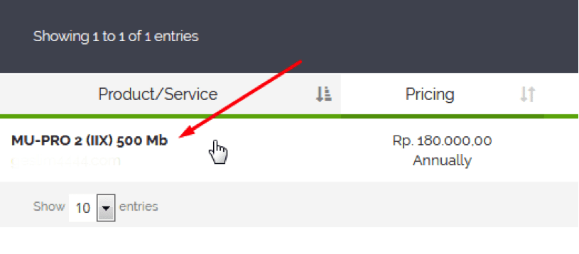 Cara Upgrade Paket Web Hosting