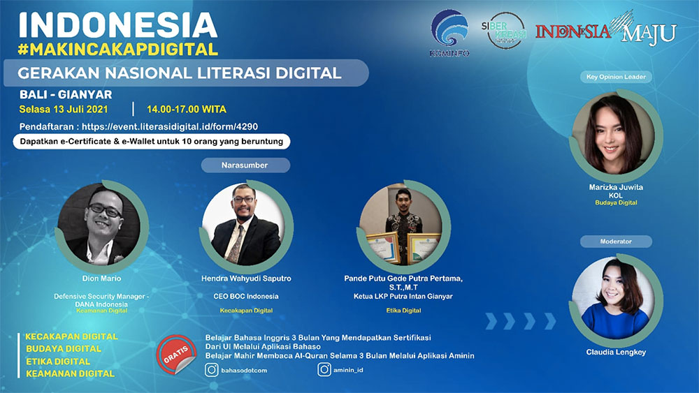 CEO BOC Berbicara di Program Literasi Digital Nasional