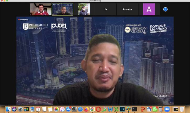 Dr. Wisnu Sakti Dewobroto S.T., M.Sc. Head of Entrepreneurship Program Podomoro University.