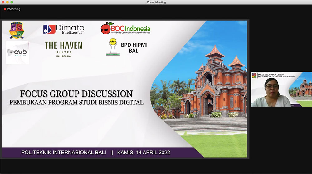 FGD Bisnis Digital Politeknik Internasional Bali (PIB)