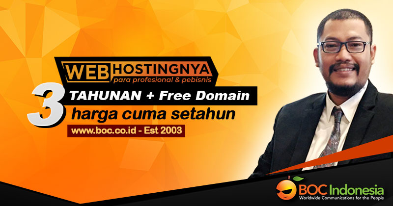 Promo 3Tahunan: Harga Setahun Untuk Bayar WebHosting 3 Tahun! (Recurring)