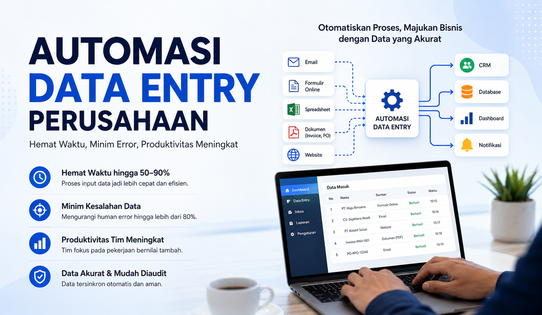 Automasi Data Entry Perusahaan, Masih Input Manual Padahal Bisa Hemat Puluhan Jam Kerja?
