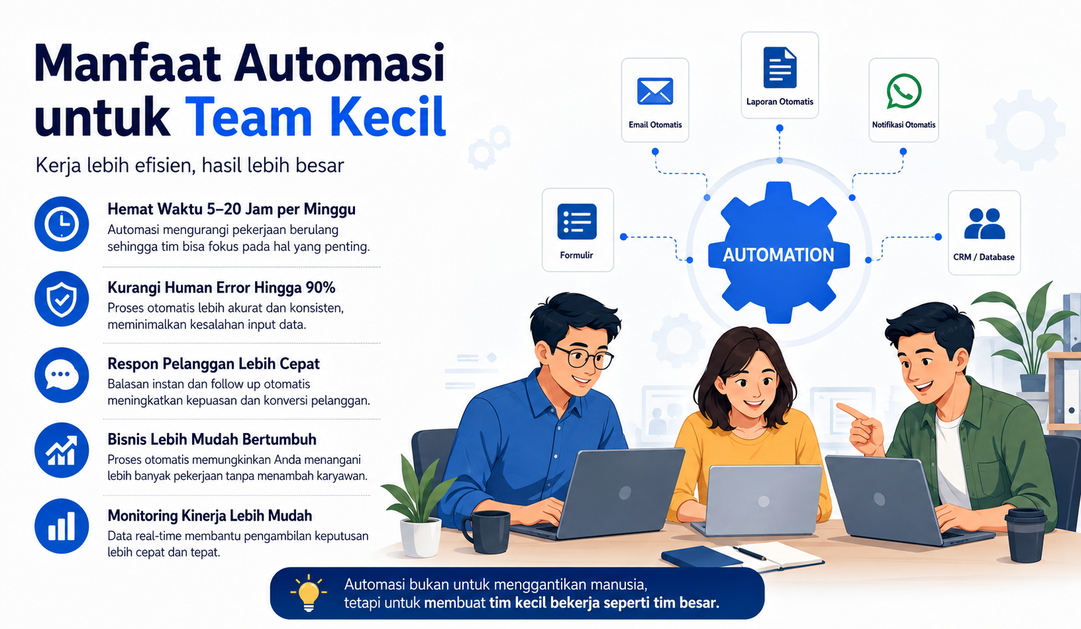 Team Kecil Tapi Kerjaannya Banyak? Ini Manfaat Automasi yang Sering Diremehkan