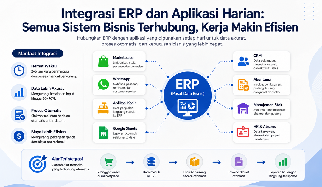 Integrasi ERP dan Aplikasi Harian: Perlukah Semua Sistem Bisnis Terhubung?